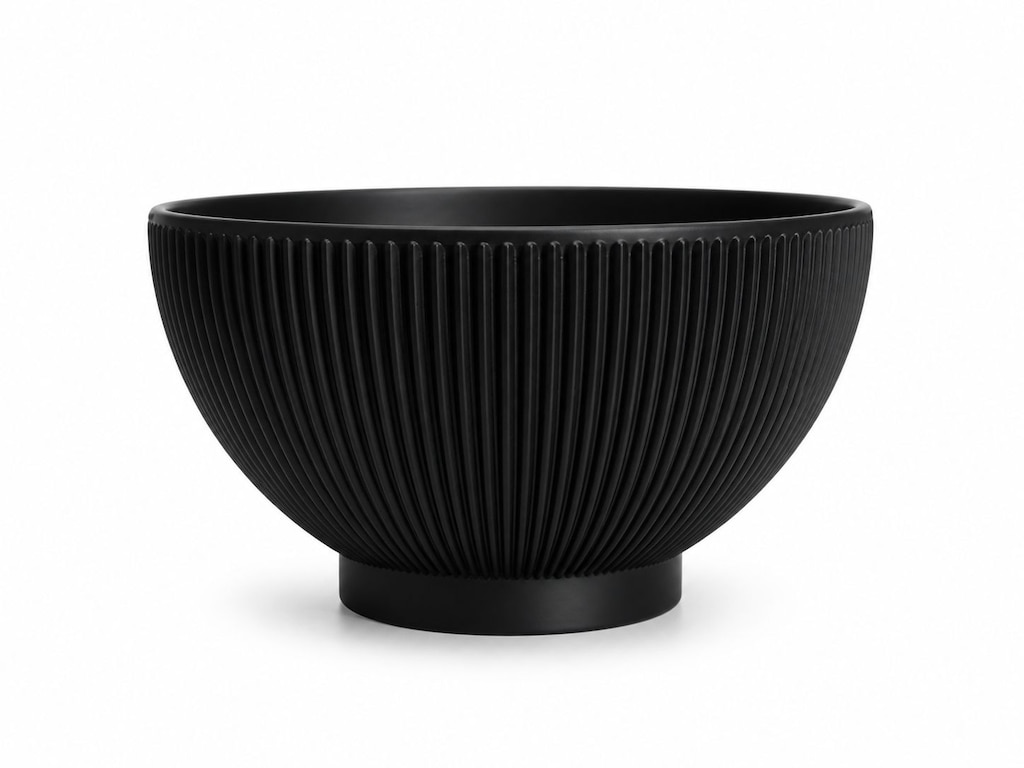 Yapı3D Dekoratif Kase Siyah | Modern Minimal Tasarım Sunum Kasesi - 3