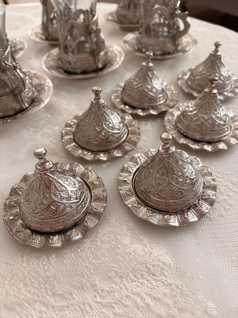 6'lı çay bardağı ve lokumluk - 4
