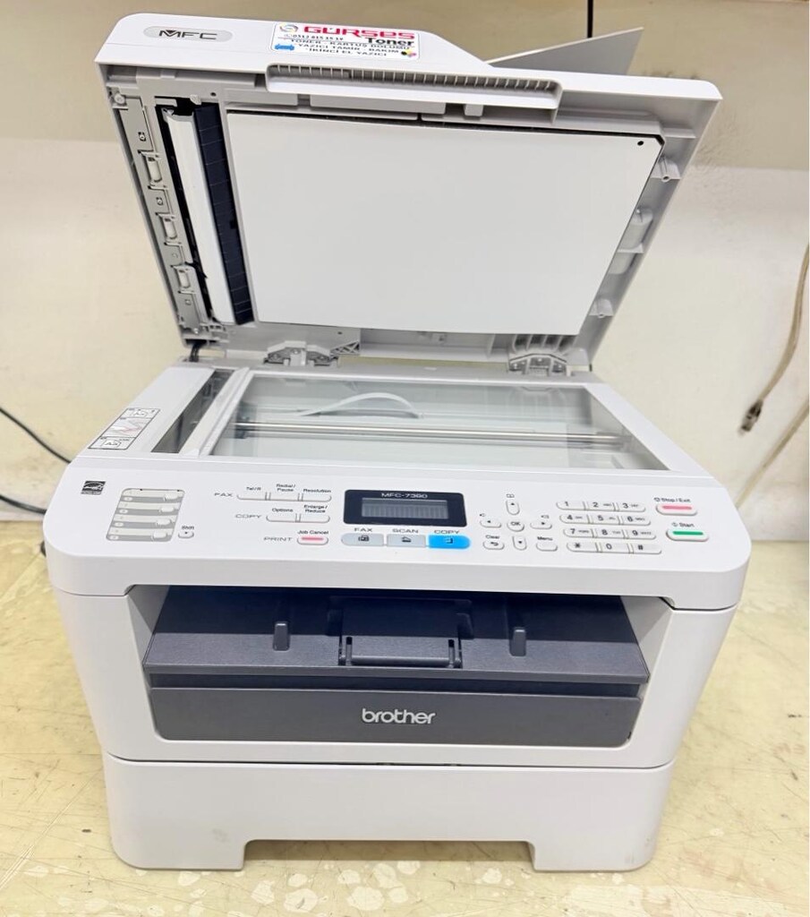 Yazıcı Brother 7360 çok fonksiyonlu lazer Fotokopi tarayacı faks - 7