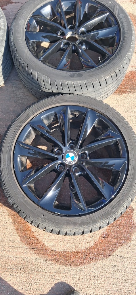 bmw 18 inç 5x120 ön arka farklı ofset orjinal siyah takım - 4