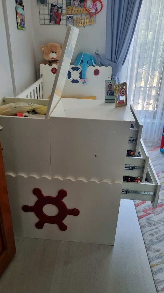 bebek çocuk komidinli mobilya takımı - 3