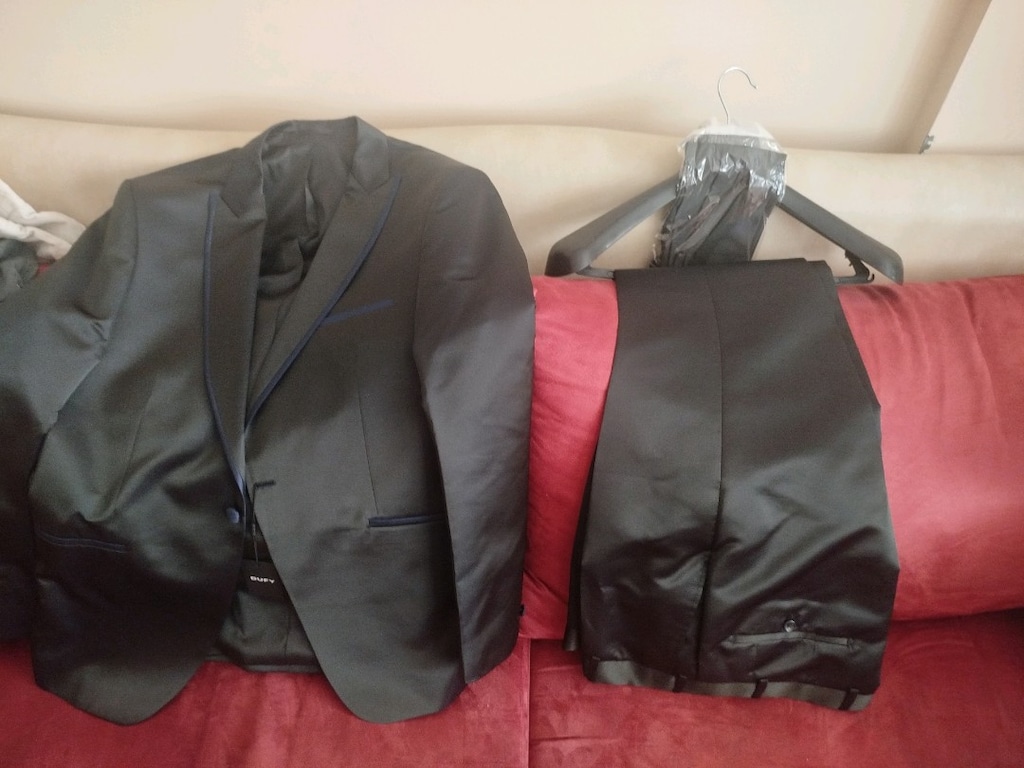 Dufy Etiketli Lacivert Smokin Takım Elbise Slim Fit 54 Beden - 4