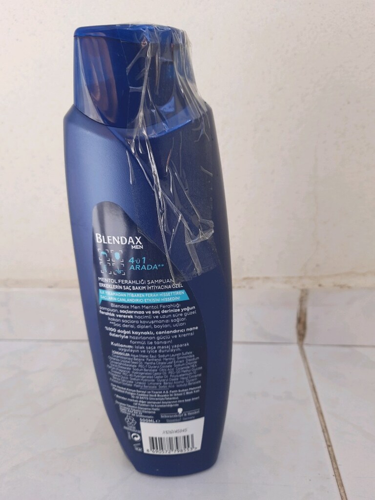 TESLİM:AKÇAY SIFIR BLENDAX MEN MENTOL FERAHLIĞI 4 ü 1 ARADA ŞAMPUAN. - 4
