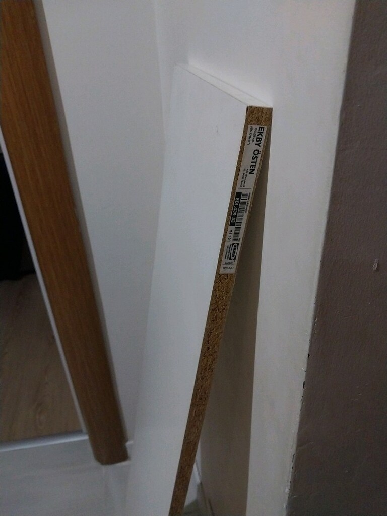İkea beyaz duvar rafı 119×28 cm - 4