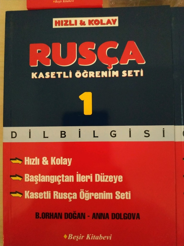 Rusça öğrenim seti 1 ve 2 kitap sıfır kullanılmamış - 3