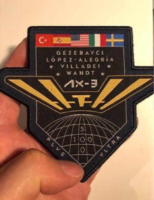 Axiom AX-3 görevi orjinal nakış peç. gezeravcı