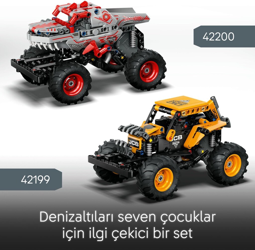 LEGO Technic Monster Jam ThunderROARu Çek-Bırak Oyuncak Kamyon 42200 - 4