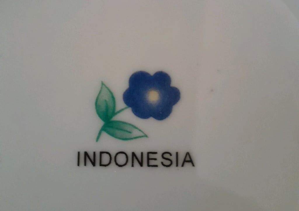 LUCKY INDONESIA Vintage Çukur Yemek Tabağı - 12 Adet - 3