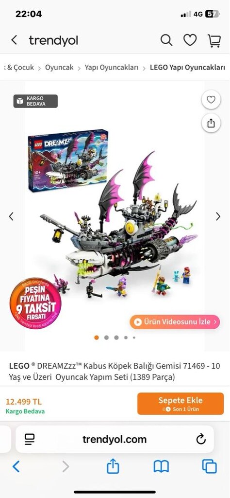 Lego Dreamzzz Kabus Köpek Balığı Gemisi - 4