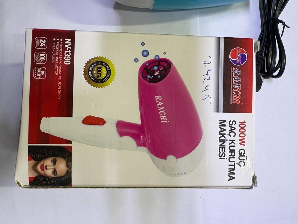 Ranchi 1000W Seyahat Tipi Katlanabilir Saç Kurutma Makinesi | Hafif - 5