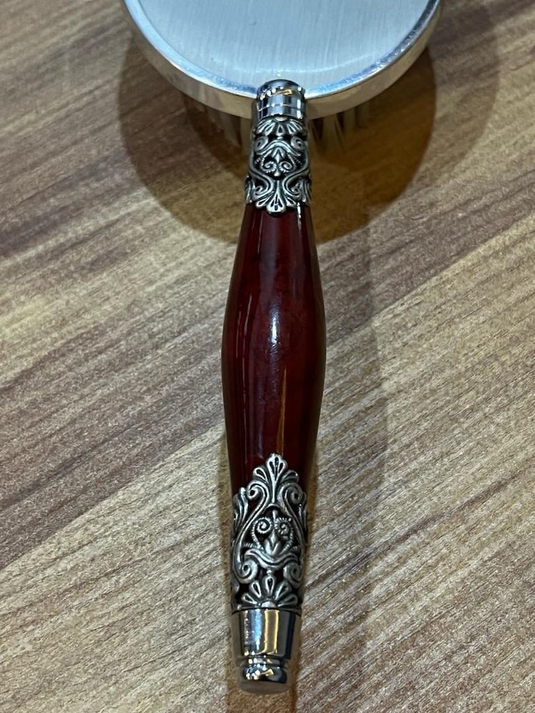 gümüş kaplama vintage fırça - 13