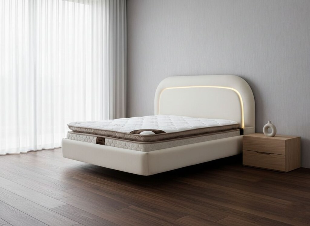 Sıfır , LED Aydınlatmalı Modern Karyola / Baza - Aytaşı - 5