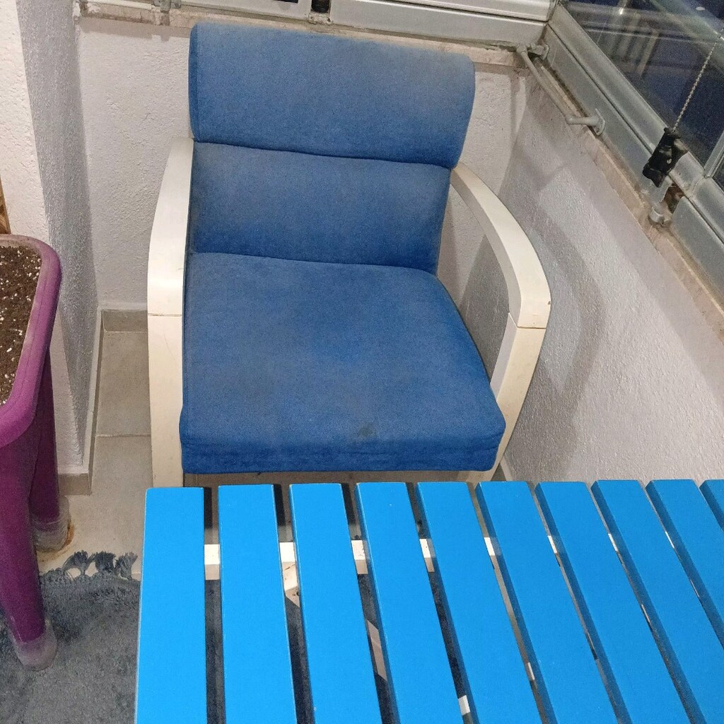 ACİL SATILIK SON FİYATTIR. Balkon koltuk takımı 2+1+1 ve katlanır masa - 3