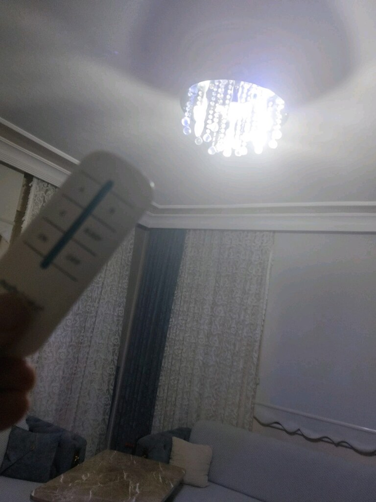 kumandalı avize mavive beyaz ışıklı - 3