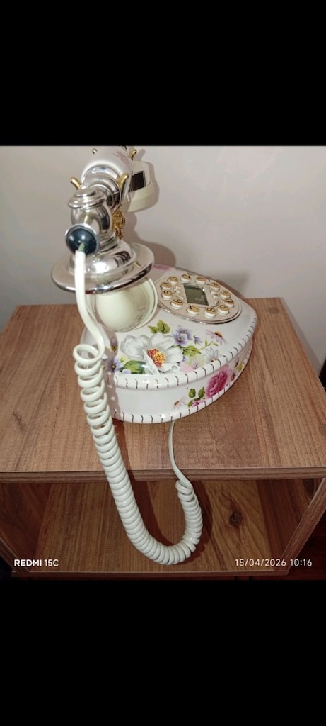 ANTİKA VİNTAGE PORSELEN TELEFON - 4
