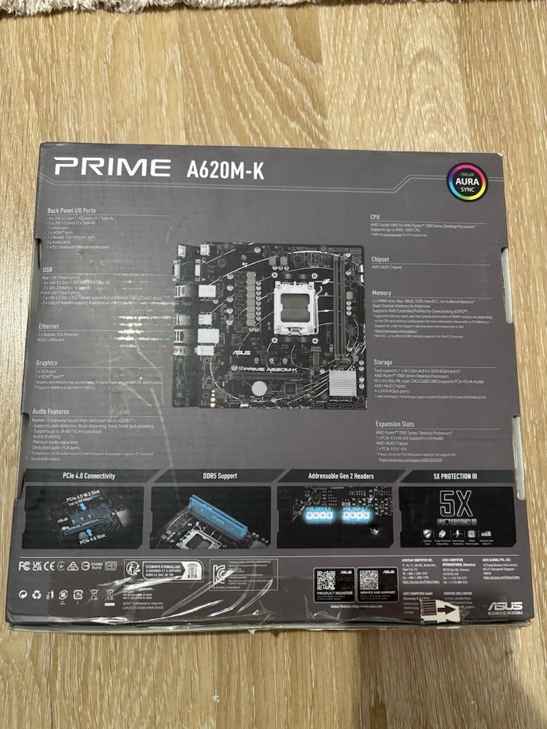Asus 620 m k anakart am5 ddr5 destekli - 3