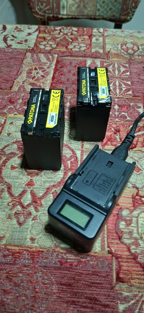PATONA NP F 970 D 2 ADET BATARYA VE ŞARJ ALETI - 2