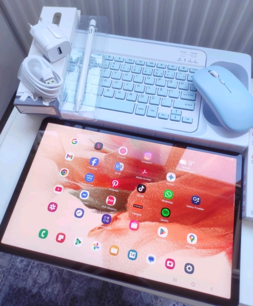 Samsung Tab S7 FE TERTEMİZ SORUNSUZ TR 12.4 İNC+FULL SET - 2