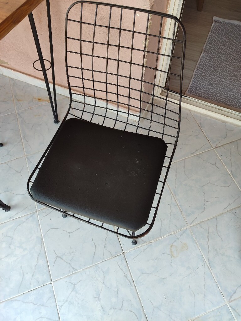 ahşap ladin kütük masa + 4 sandalye - 2