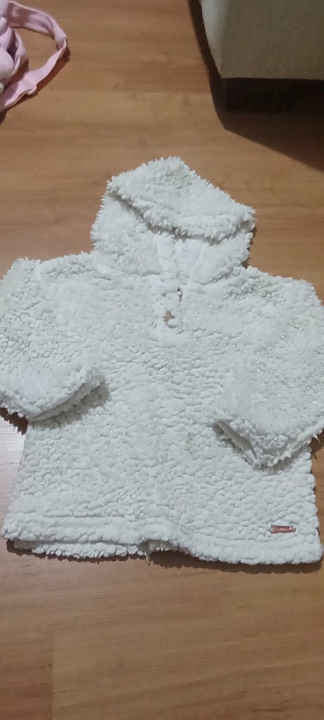 peluş hırka yelek ve sapka - 2