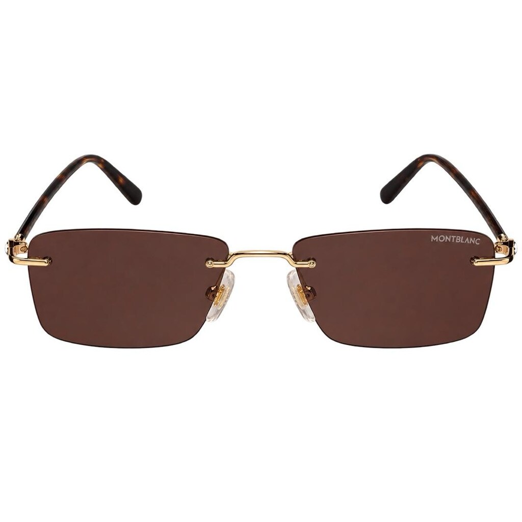 Montblanc MB0429S 005 Güneş Gözlüğü – Gold/Brown – 56-17-145 - 2