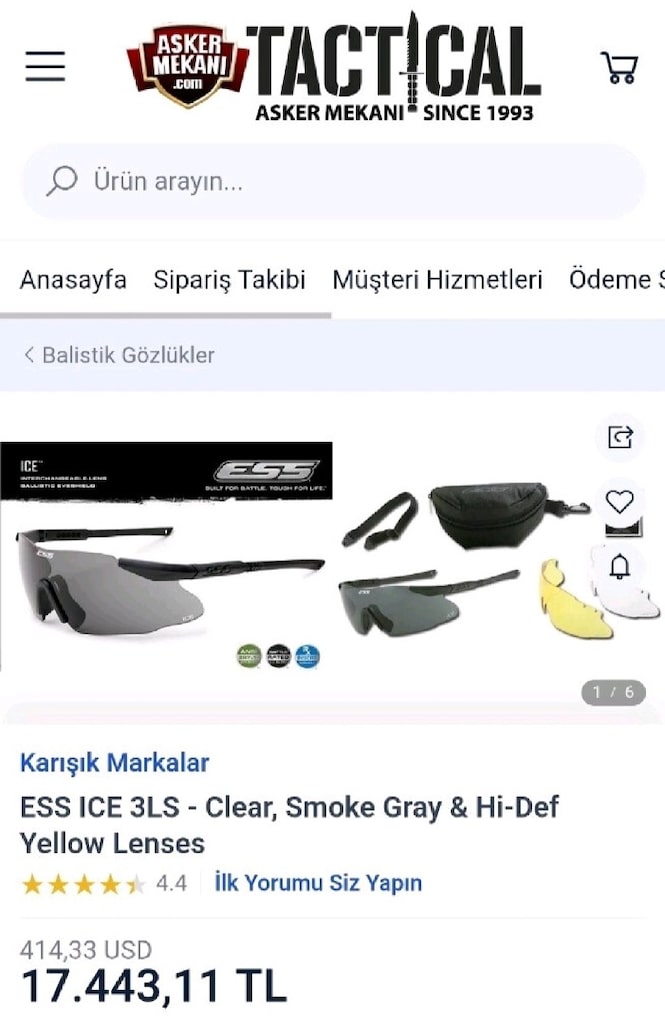 ESS ICE 3LS -ICE Z87+ Taktik Gözlük - 2