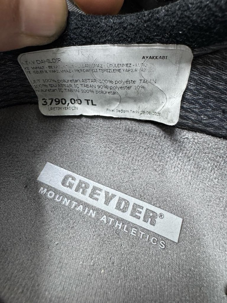 Orijinal GREYDER Waterproof 37 numara - 10