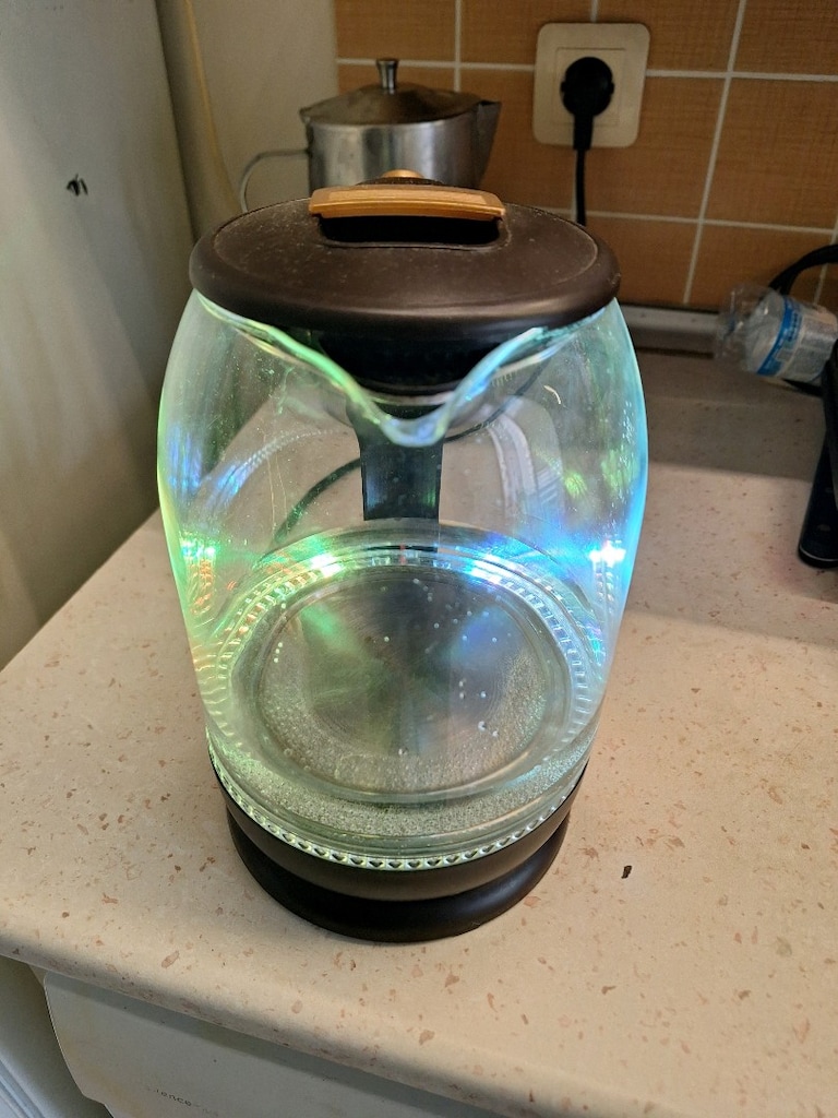 Gökkuşağı renklerinde Işıklı Cam kettle heifer - 4