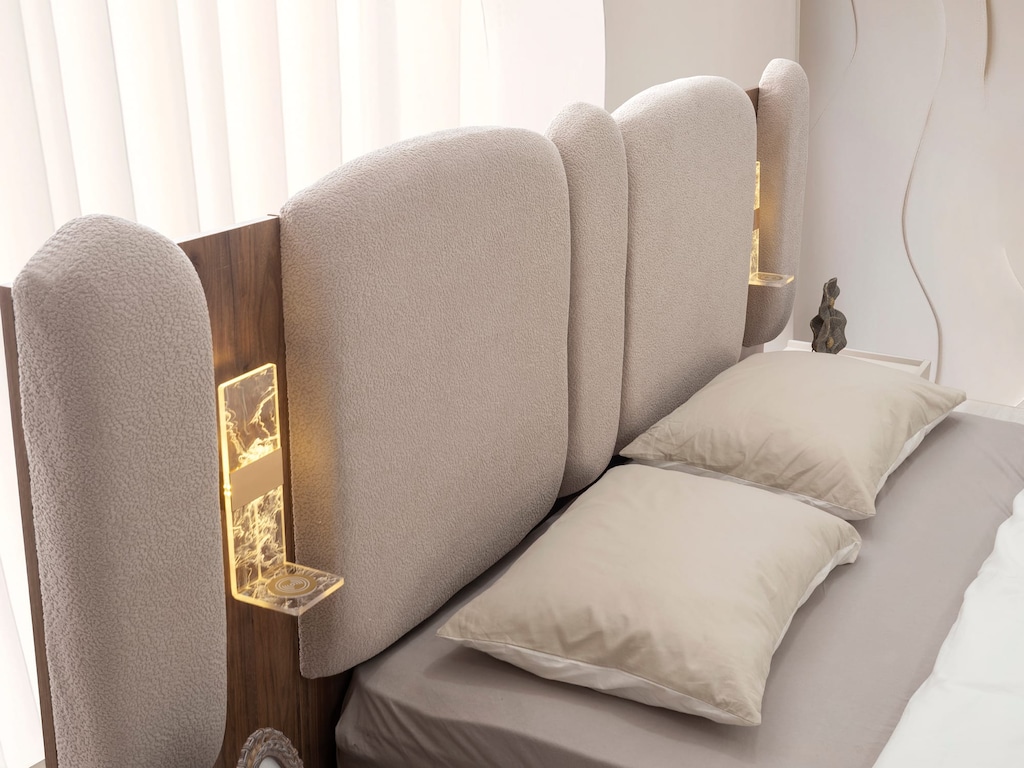 Sıfır , %100 MDF , Panjur kapaklı Gardırop ,6 kapaklı- Kumbeji , Ceviz - 6