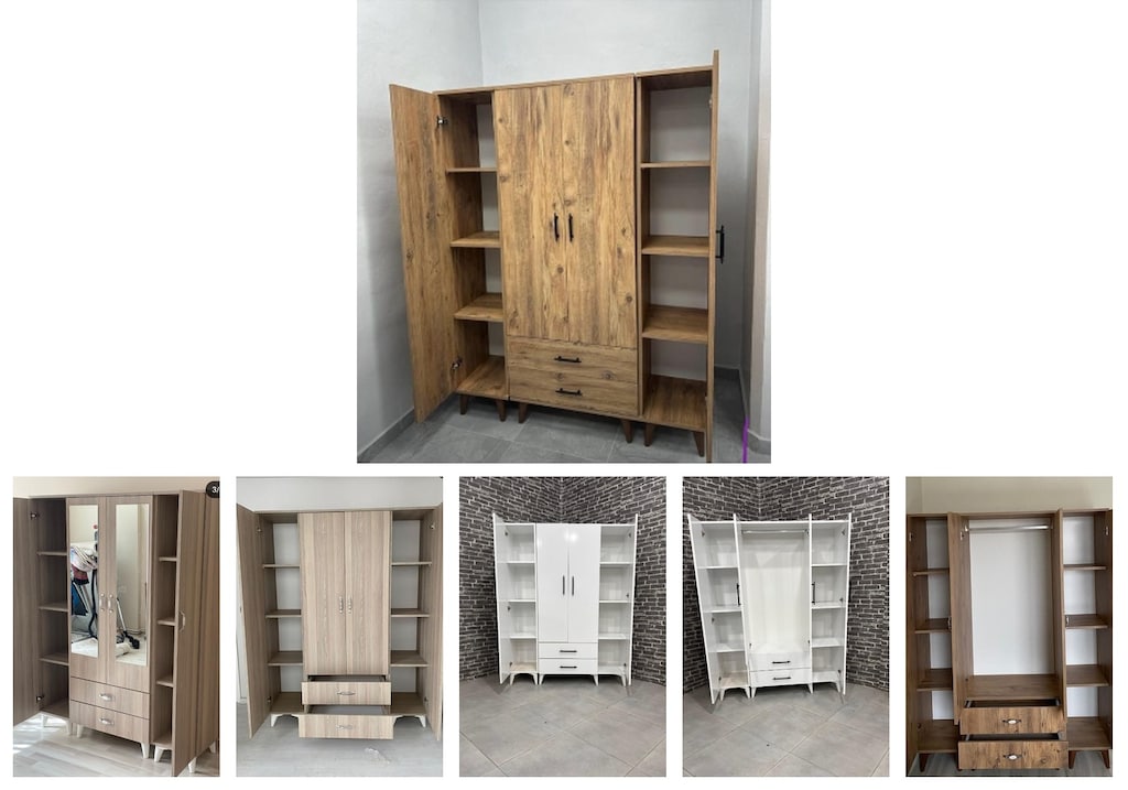 4 kapaklı elbise dolabı xeqcuaugjr - 6