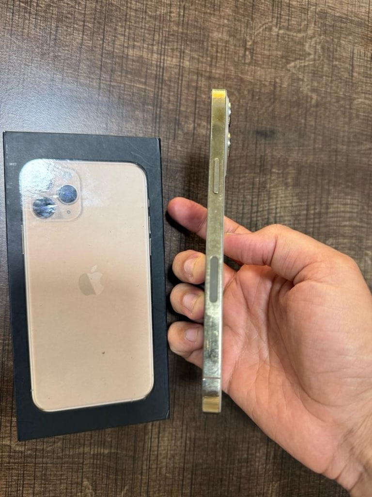 İPHONE 12 PRO MAX 128 GB GOLD YD PİL 100 EKRAN ORJİNAL - 7