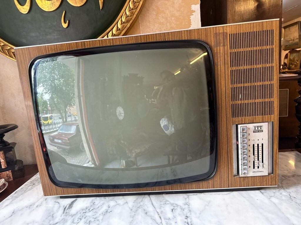 dekorluk eski tv ahsap kasa - 3