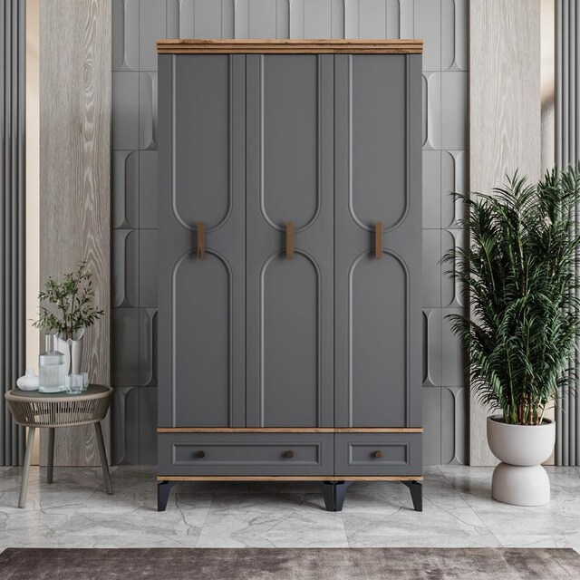 LOREN 3 KAPAKLI %100 MDF GARDROP