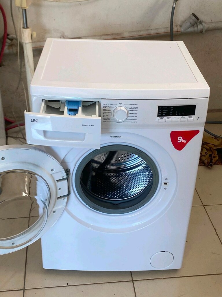 A++ 9KG SORUNSUZ TEMİZ GARANTİLİ ÇAMAŞIR MAKİNESİ NAKLİYE KURULUM BİZD - 4