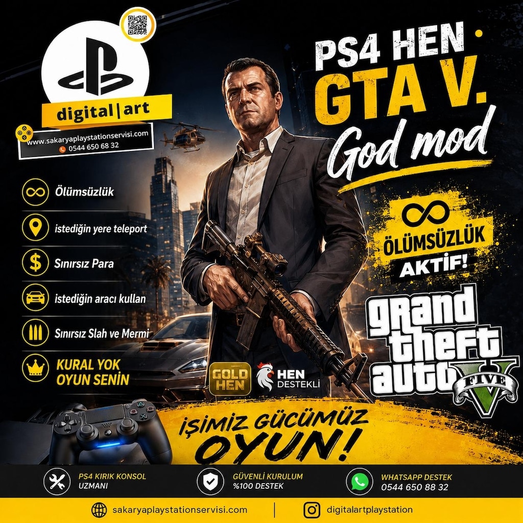 Playstation Kiralama · PS4 - PS5 - PS3 · DIGITAL ART · Konsol Kiralama - 4