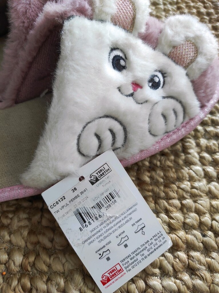 sevimli tavşan terlik