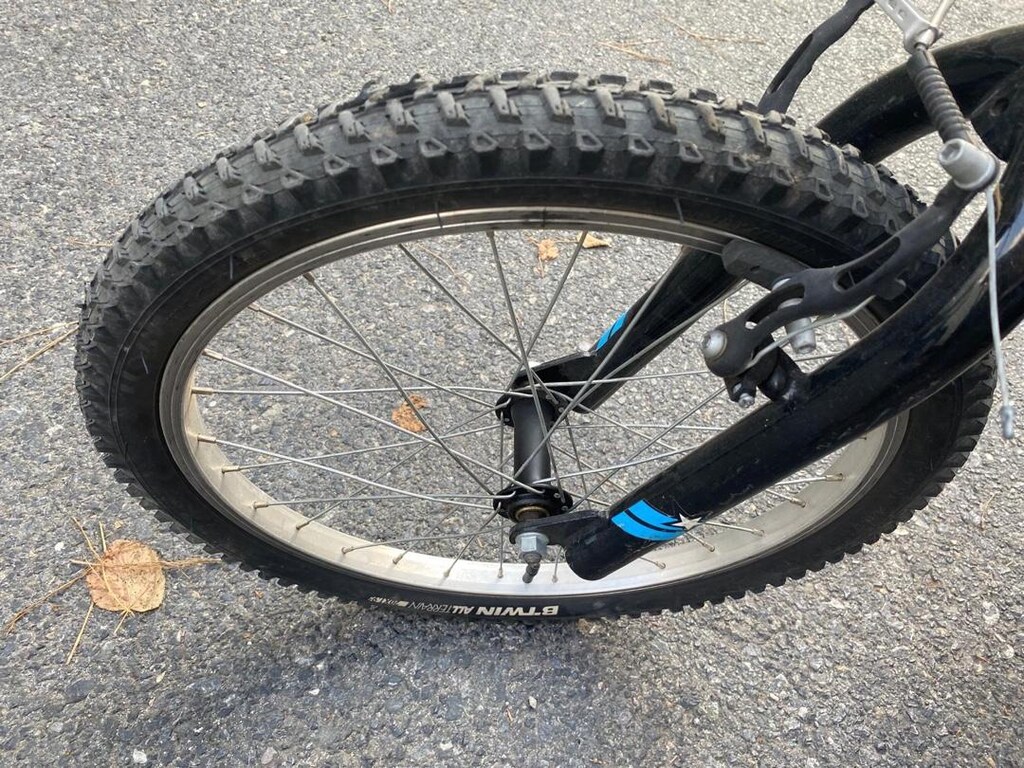 Btwin Racingboy 320 Decathlon 6 vites mavi Rockrider Çocuk bisikleti - 8