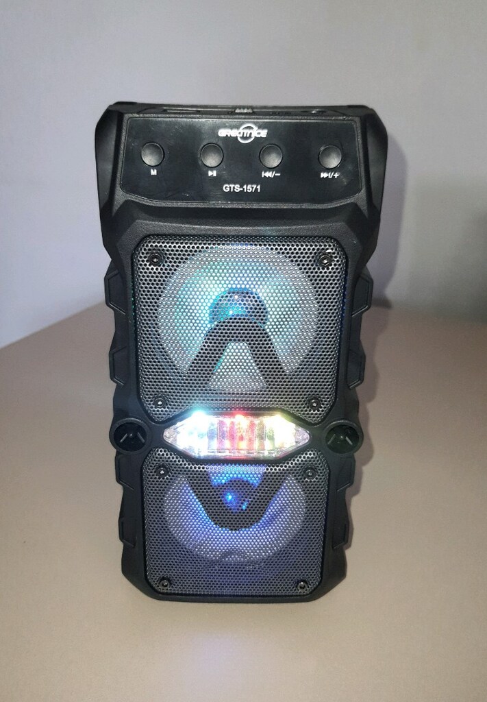 Bluetooth hoparlör mikrofonlu rgb ışıklı şarjlı ses bombası,extra bass - 14