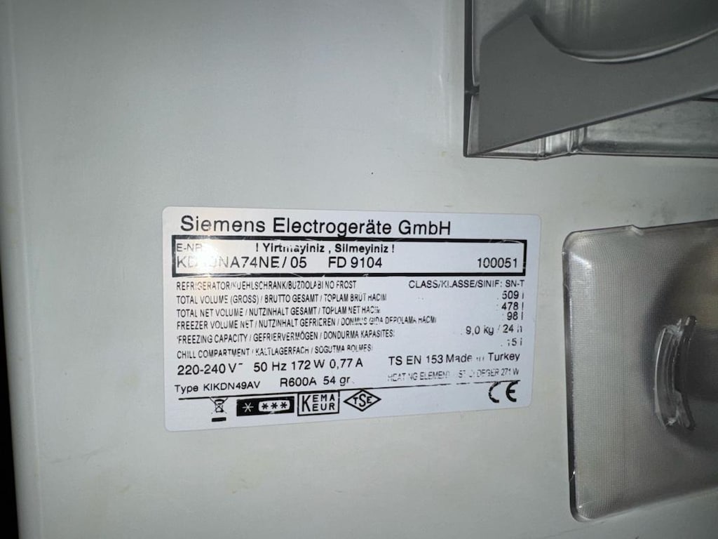 siemens buzdolabi ( tamir edilebilir sorunlu) - 7