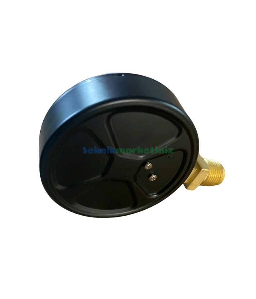 Pakkens 0-25 Bar 100 mm Alttan Bağlantılı Kuru Manometre G 1/2 - 3