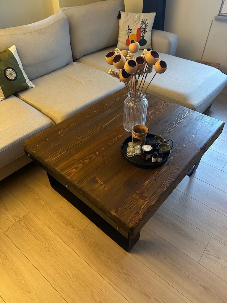Gerçek Ceviz Orta Sehpa - 8