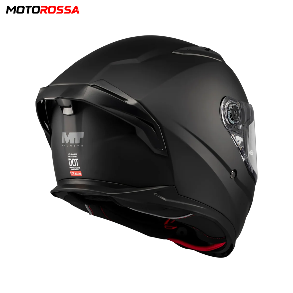 MT BRAKER SV PURE A1 Mat Siyah Motosiklet Kaskı | MOTOROSSA - 6