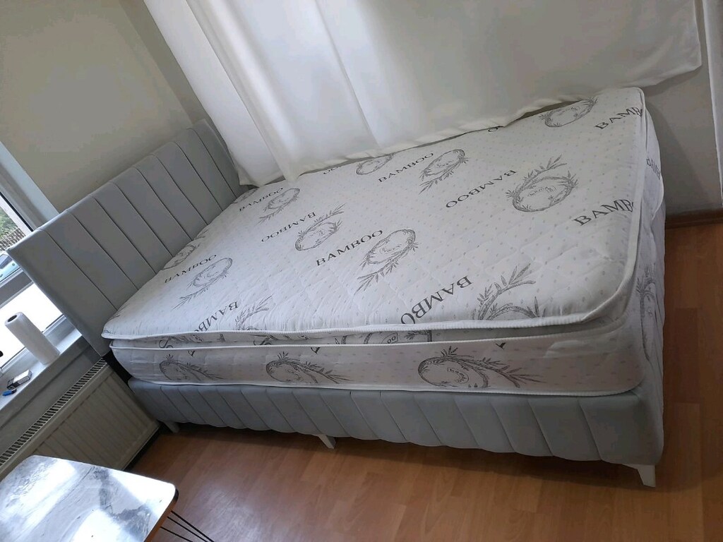 tek kişilik yatak baza başlık 3lü set - 2
