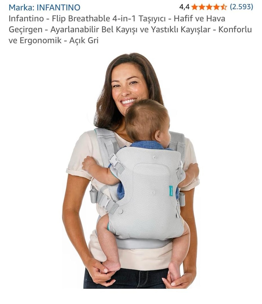 INFANTINO FLIP 4-in 1 Ergonomik bebek taşıyıcı - 4