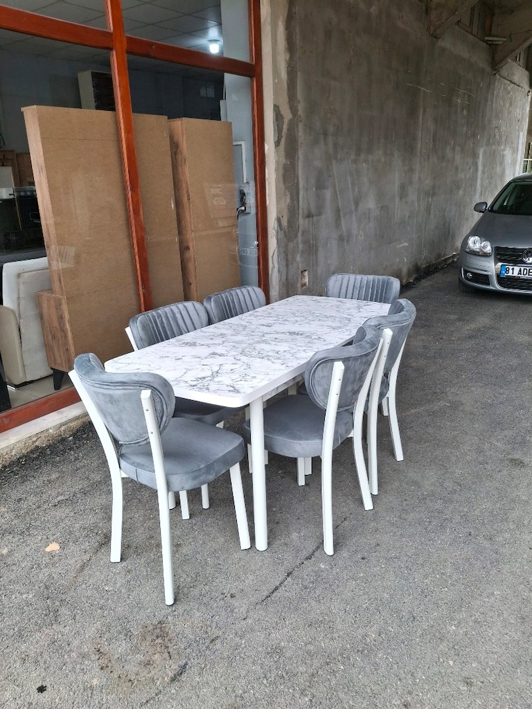 MDF YEMEK MASA TAKIMI KALİTELİ LÜX SIFIR ÜRÜN - 9