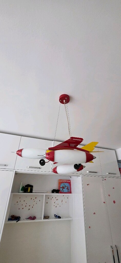uçak şeklinde çocuk odası avizesi - 2
