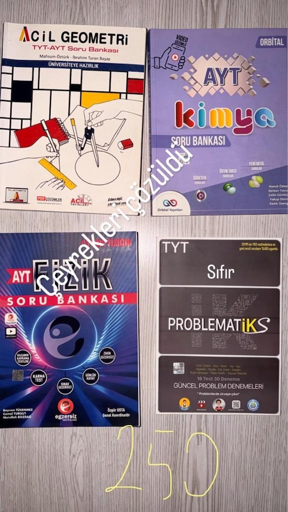 SIFIR+AZ KULLANILMIŞ TEST KİTAPLARI+İNGİLİZCE OKUMA KİTABI - 2