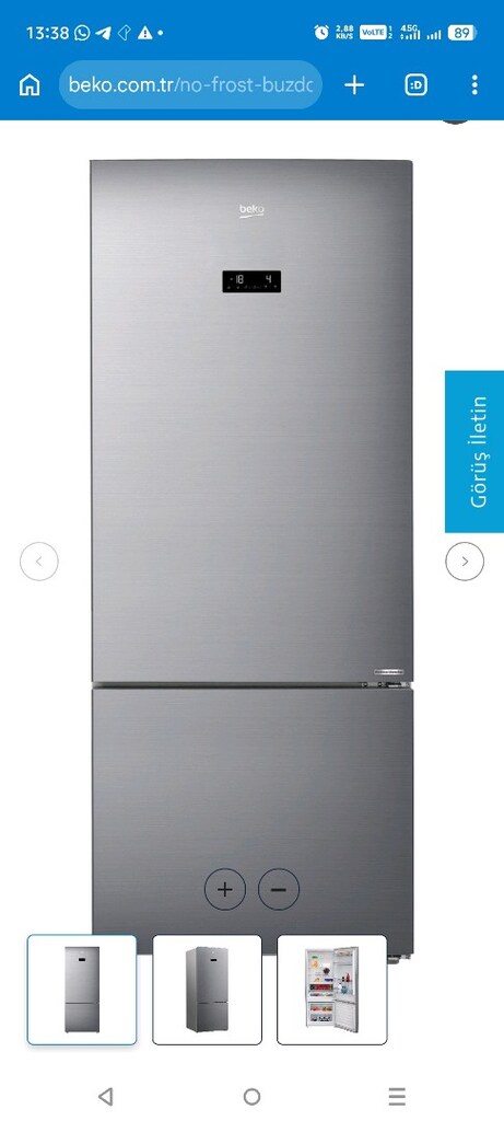 674581 EI No Frost Inox Leke tutmayan Buzdolabı - 2