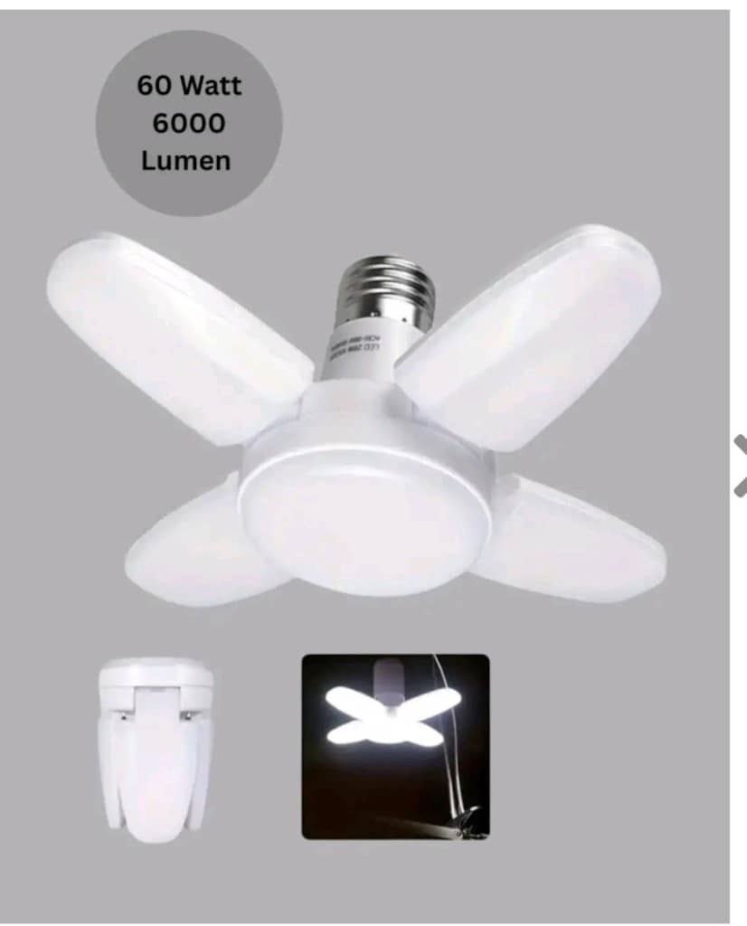 Enerji Tasarruflu LED Ampül 60 Watt 4 Kollu Beyaz Işık Yeni Nesil - 3
