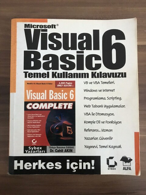 MS Visual Basic 6 Temel Kullanım Kılavuzu - Alfa Yayınları